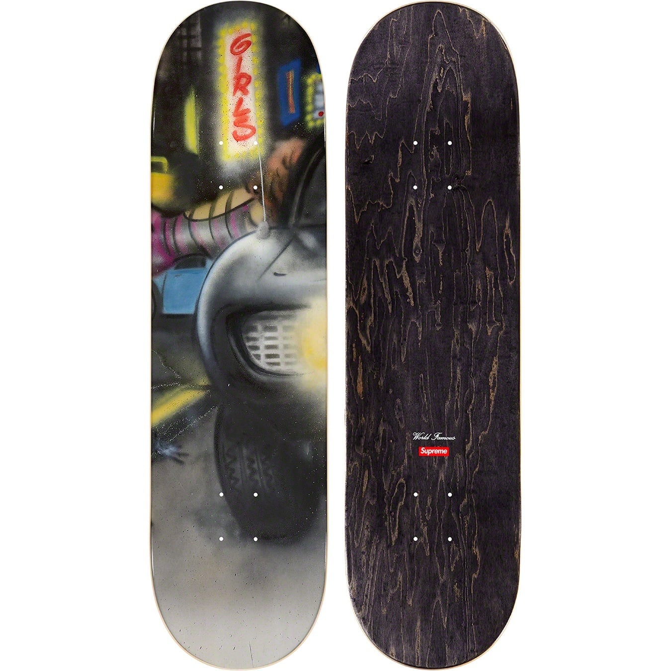 Lady Pink/Supreme Skateboard view 4